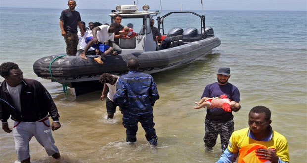 Body of baby retrieved after boat sinks off Libya  