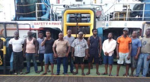 Navy seizes ship, arrests 12 crew members for oil bunkering
