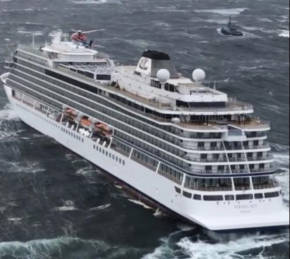 Viking Sky: Norwegian cruise ship arrives port after evacuation of ...