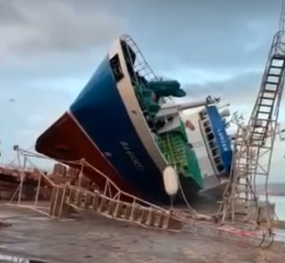 WATCH: Incredible video of a falling ship 