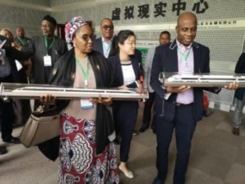 Amaechi, Zainab inspect train coaches in China