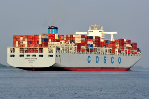 COSCO ship collides with another in Malaysia