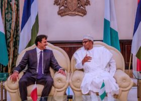 Buhari discusses railway, aviation, others with visiting Emir of Qatar
