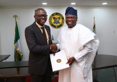 Ambode hands over to Sanwo-Olu