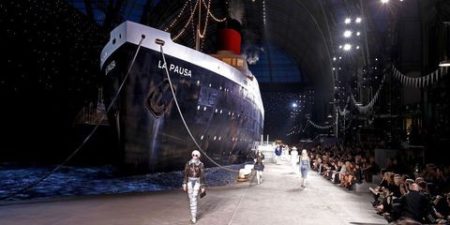 Chanel uses ship for runway