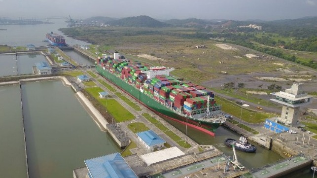 Expanded Panama Canal handles its largest containership ever 
