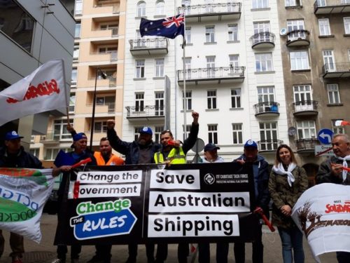  Australian seafarers: ITF stages worldwide rallies 
