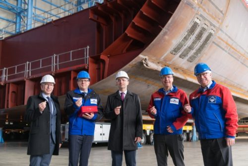 Royal Caribbean lays keel for Odyssey of the Seas