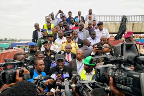 Sanwo-Olu visits Apapa, speaks on how he’ll tackle gridlock