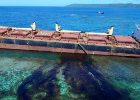 Solomon Islands refloats ship that ran aground at World Heritage Site