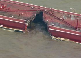 Tanker, barges collide near Bayport Texas