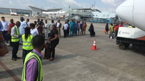 Woman collapses at Lagos airport during Customs screening 