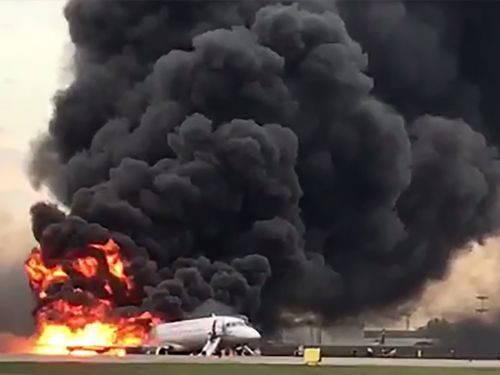 VIDEO: 41 dead as passenger plane crash-lands in Moscow