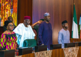 PHOTOS: Osinbajo presides over ‘unusual’ FEC meeting in Abuja