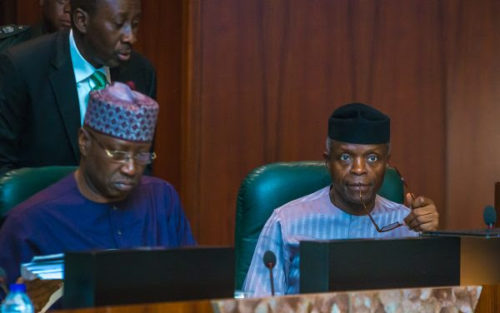 PHOTOS: Osinbajo presides over ‘unusual’ FEC meeting in Abuja