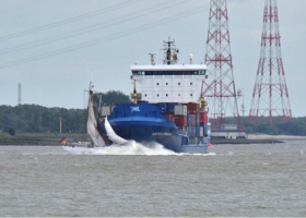 German wooden schooner sinks after colliding with containership._