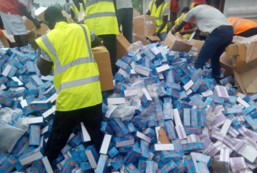 Customs, NAFDAC destroy 58 containers of tramadol, other drugs worth N14.7bn