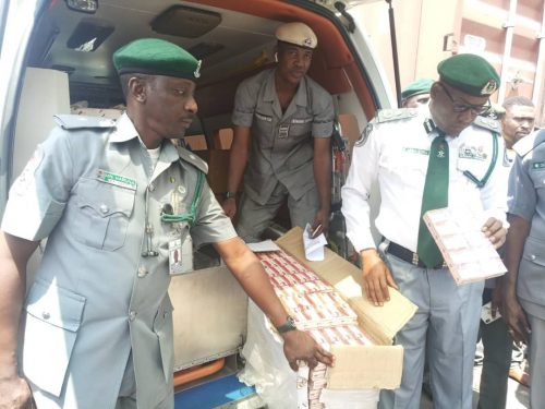Customs intercepts ambulance with N2.8m tramadol at Apapa port, arrests two suspects