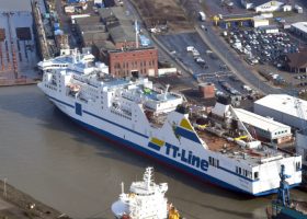 Ferry with 217 passengers catches fire