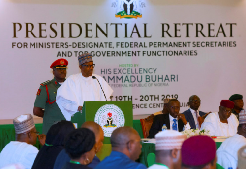 Buhari asks ministers chart new course for Nigeria