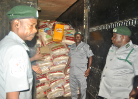 Customs intercepts 4,208 bags of rice concealed with soaps, animal feed