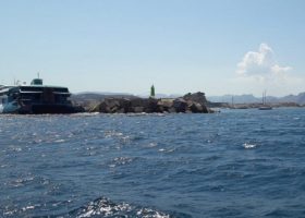 Ferry runs aground off Spain