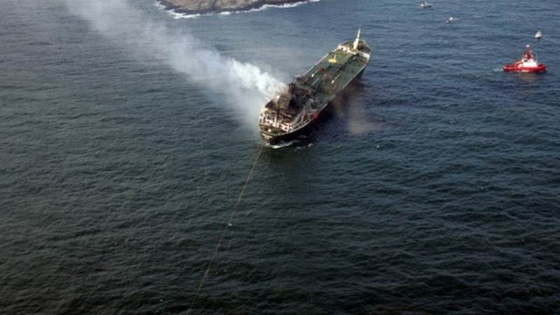 Liberian ship catches fire in Norway 