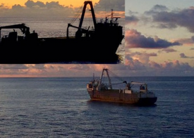 Navy patrol finds abandoned cargo ship mid-ocean