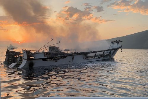 southern California boat fire