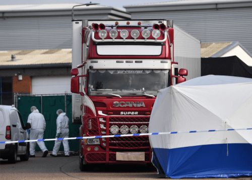 39 corpses found inside shipping container