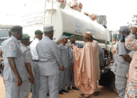 Customs intercept petrol tanker loaded with smuggled rice