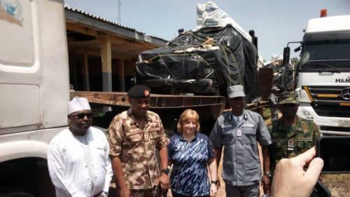 Nigerian Customs Handover Military Equipment To US Official