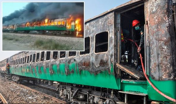 73 confirmed dead in Pakistani train fire