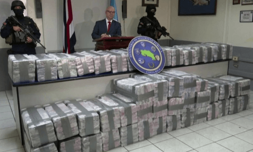 Police seize 954kg of cocaine hidden in container 