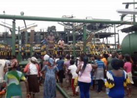 Youths disrupt production of crude oil at Belema