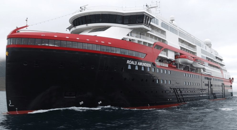 Hybrid electric-powered cruise ship named in Antarctica
