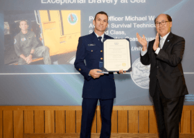 U.S. Coast Guard officer wins 2019 IMO bravery accolade