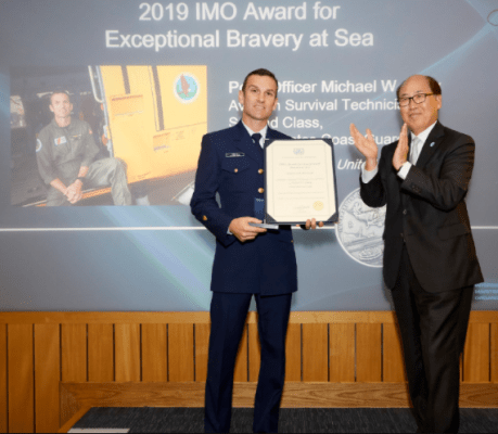 U.S. Coast Guard officer wins 2019 IMO bravery accolade
