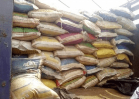 Customs seizes 47 trailers of rice at Seme