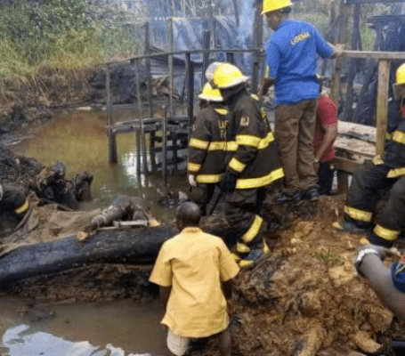 Two die, one injured in Lagos pipeline explosion