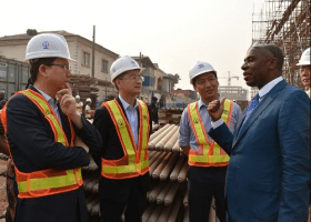 Amaechi, CCECC Chairman inspect rail construction