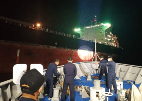 Coast Guard evacuates injured sailor off Philippines