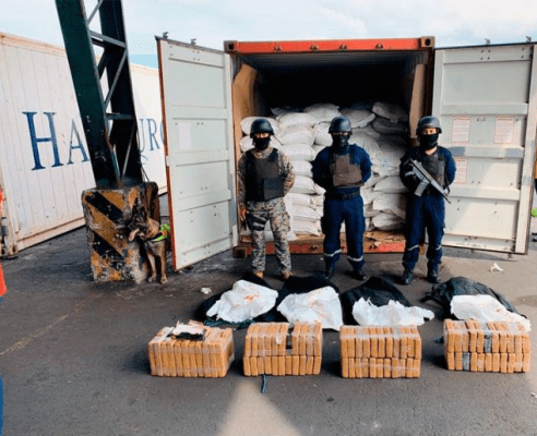 Cocaine found aboard containership in Ecuador 