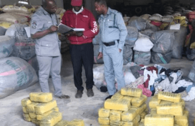 Customs intercepts 140kg of Indian hemp, arrests two