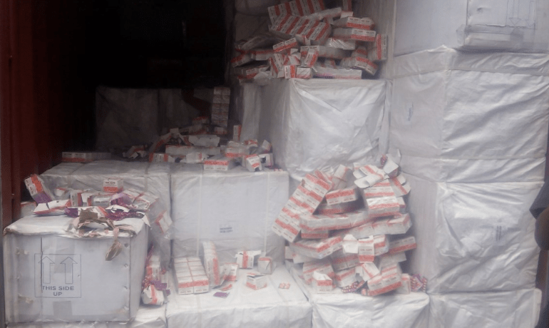 Customs seizes truckload of codeine, tramadol in Lagos