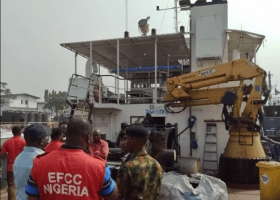 Navy hands over seized vessel, AGO to EFCC