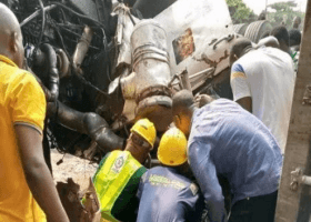 Container falls off truck, kills woman in Lagos 