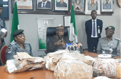 PHOTOS: Customs intercept $8m cash at Lagos Airport