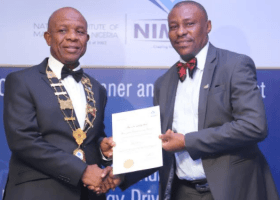 NIMN confers fellowship award on SIFAX’s Oliver Omajuwa