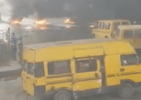 VIDEO: 3 feared killed as Okada riders, police clash in Lagos